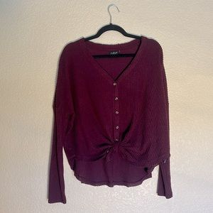 URBAN OUTFITTERS Out from Under Jojo Thermal Knit Top, sz XS - COZY